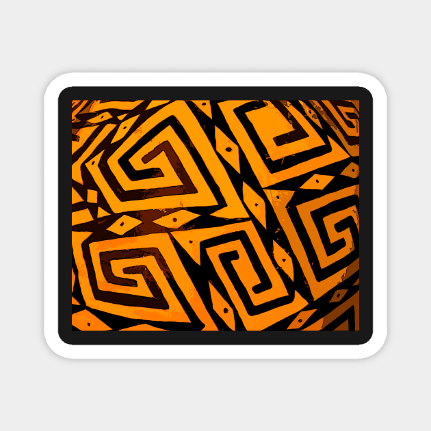 Prehistoric Anasazi zigzag design Magnet by dltphoto