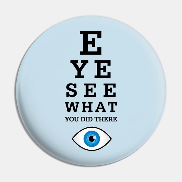 Eye See What You Did There Pin by oddmatter