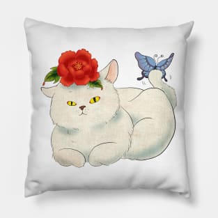 Minhwa: Cat and Butterfly G Type Pillow