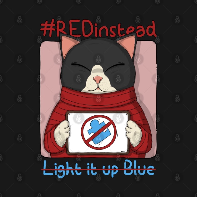 Red Instead Don't Light It Up Blue by Japanese Neko