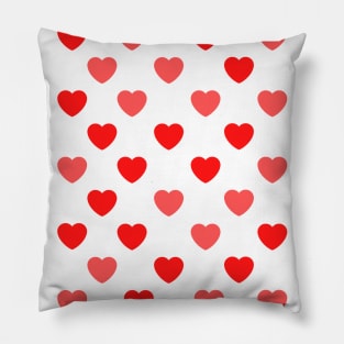 Full Red Heart Love Pattern Pillow