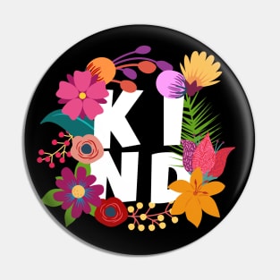 Kind Floral Layers Pattern Pin