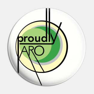 Proudly Aro Pin