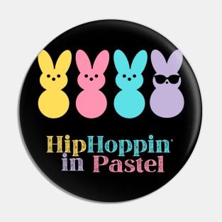 Hip Hoppin Pastel Easter Bunny Peeps Pin