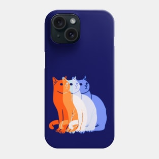 The faces of a Cat Phone Case