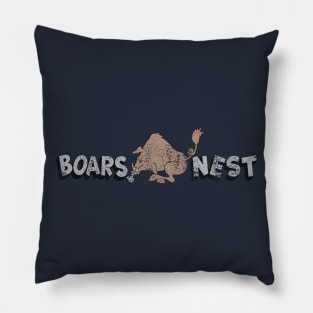 Boars Nest Sign Pillow