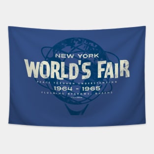 1964 1965 New York World's Fair Classic Unisphere Tapestry