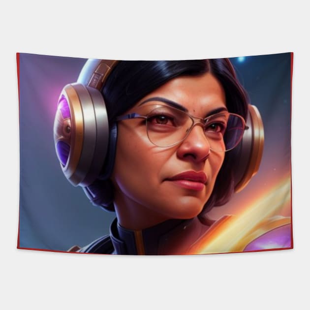 THE SQUAD-RASHIDA TLAIB 3 Tapestry by truthtopower