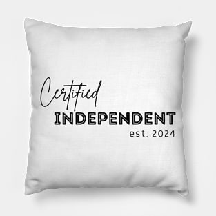 Certified Independent est 2024 Pillow