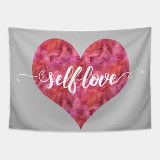 SELF LOVE | Rose Watercolor Tapestry