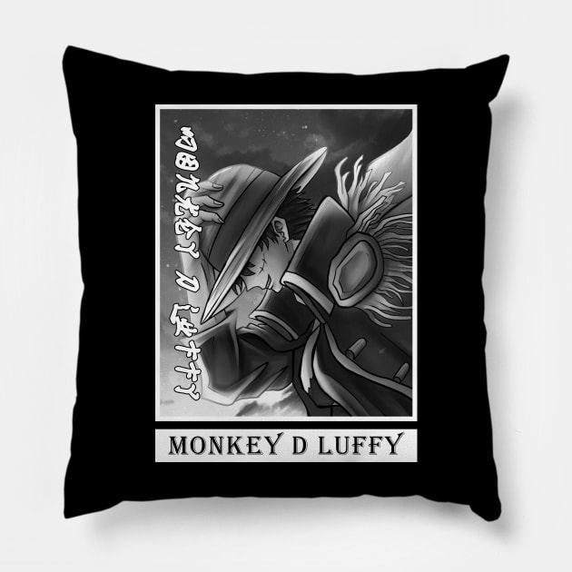 monkey d luffy Pillow by HokiShop