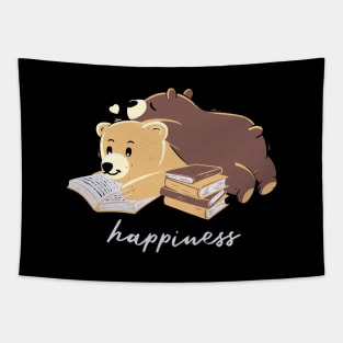 Happiness Brown Bear Tapestry