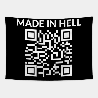 made in hell barcode Tapestry