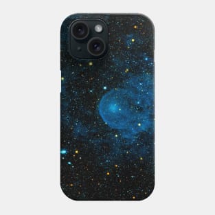 Blue Space Starry Sky Cosmic Theme Glittery Pattern Design Phone Case