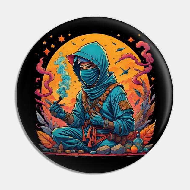 Ninja smoking Pin by Virshan