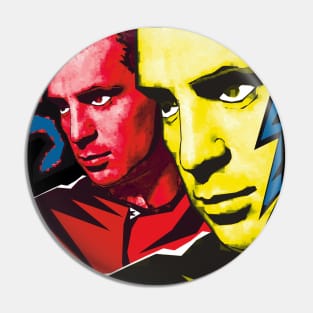 Jack Kerouac in Yellow and Red Pin