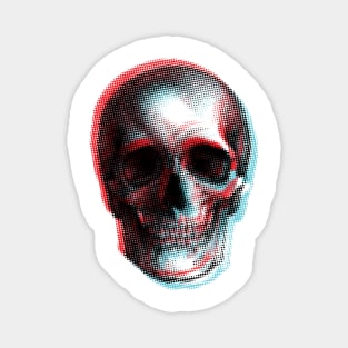Skull glitch Magnet