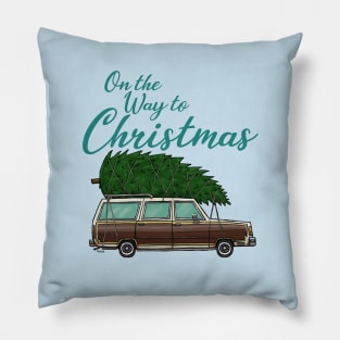 On the Way to Christmas Pillow