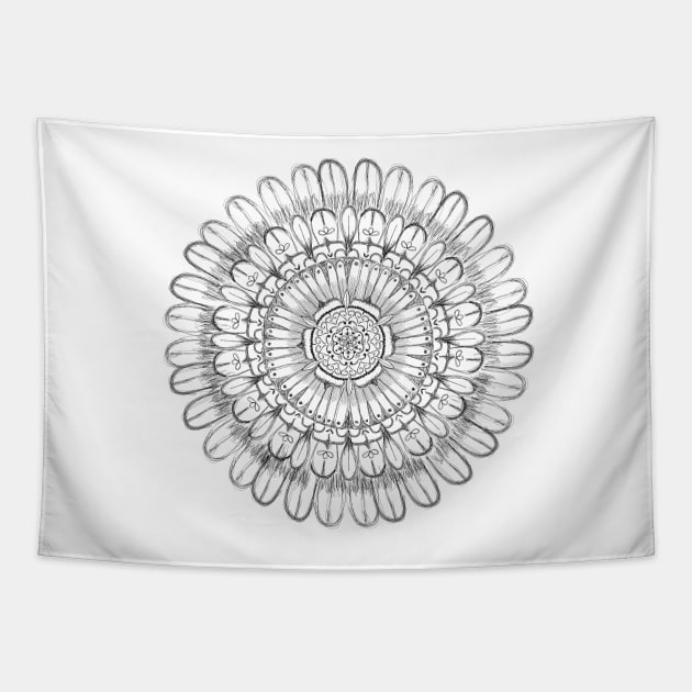 Flower Mandala Tapestry by Condor