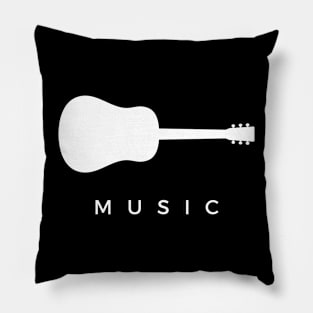 Music Acoustic Guitar Pillow