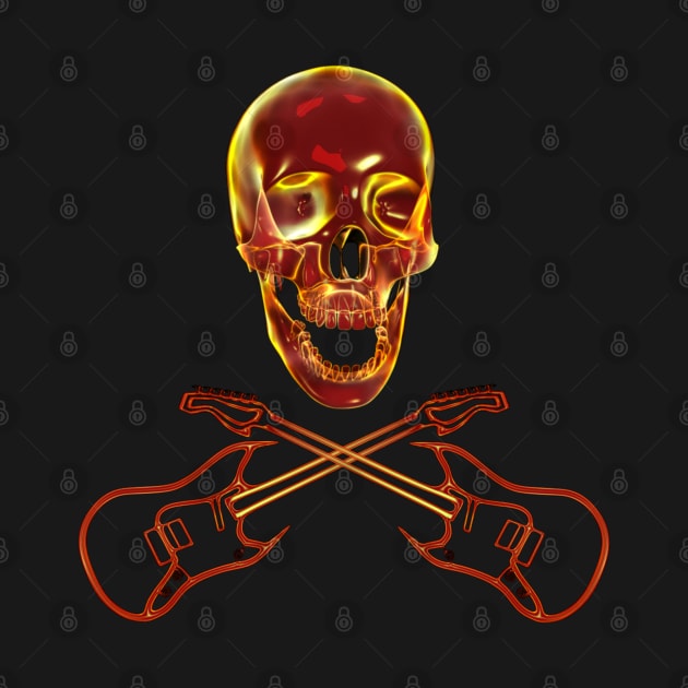 Rock and Roll Skull by Packrat