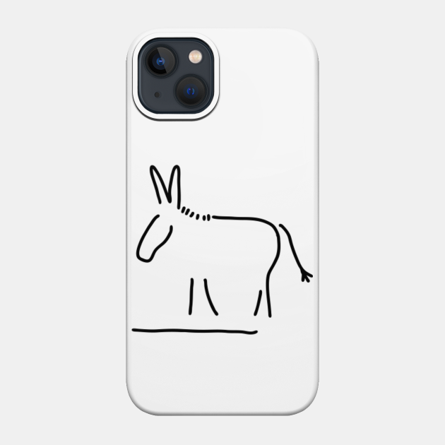 donkey mule stubbornness - Tail - Phone Case