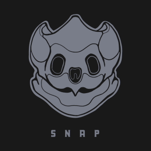 Common snapping turtle skull. Design for reptile lovers T-Shirt