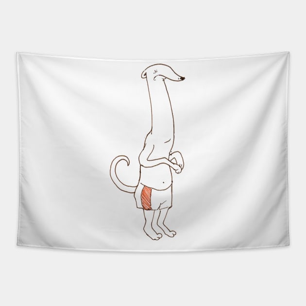 Nervous Whippet Tapestry by CoolCharacters