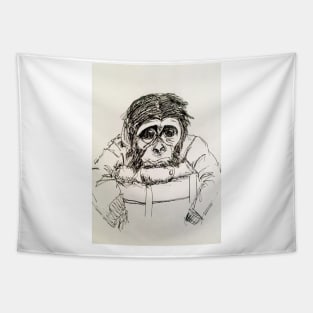 Sad Monkey Tapestry