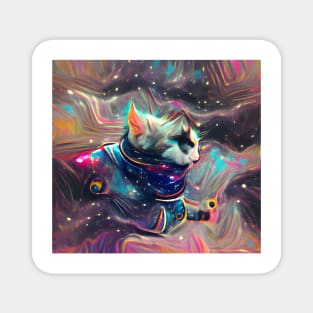 Astronaut Cat Magnet