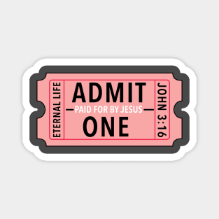 Ticket to Heaven Magnet