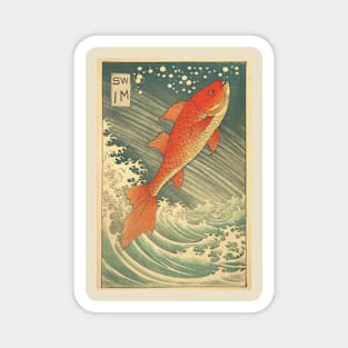 SWIM Japanese Fish Magnet