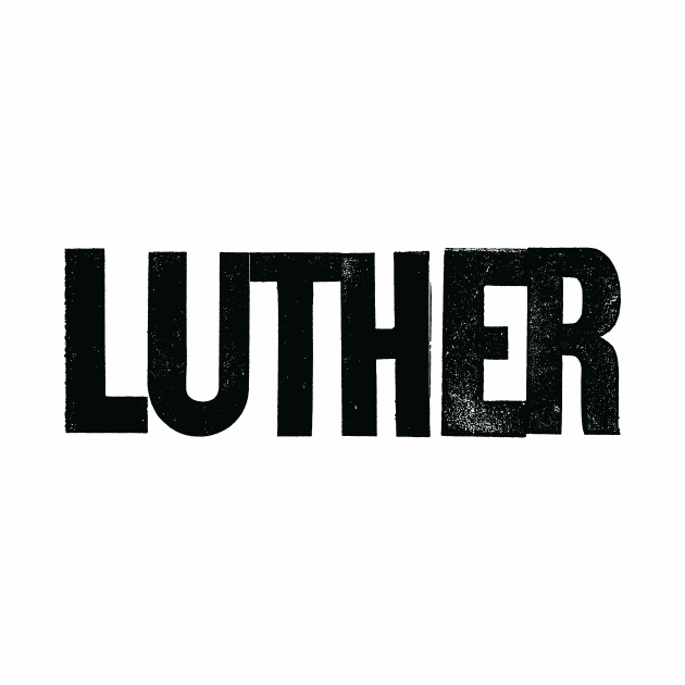 Luther Logo (Black) by GraphicGibbon