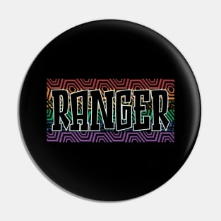 LGBTQ PATTERN USA RANGER Pin