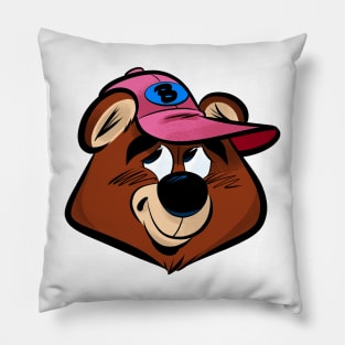 Bashful Bear (Pink cap) Pillow