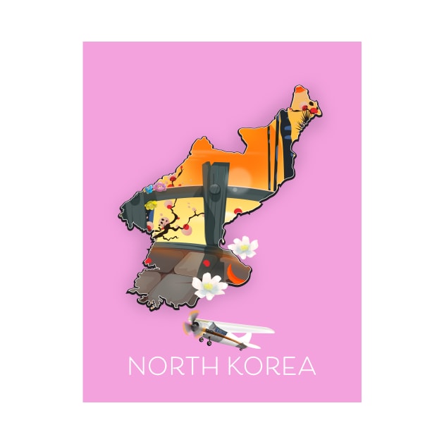 North Korea Travel map by nickemporium1