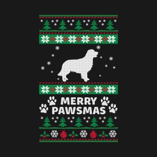 Merry Pawsmas Golden Retriever Christmas T-Shirt