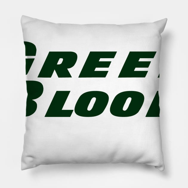 green blood jets Pillow by rsclvisual