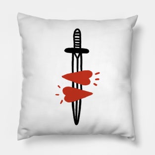 Love loving hurt saint valentines funny design Pillow