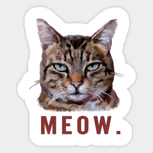 cat meme face, funny cat Sticker for Sale by jassine11