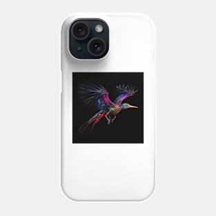 Metal Bird Neon Art 2 Phone Case