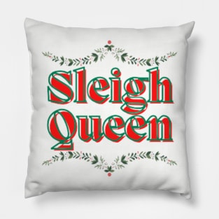 Christmas Sleigh Queen Pillow