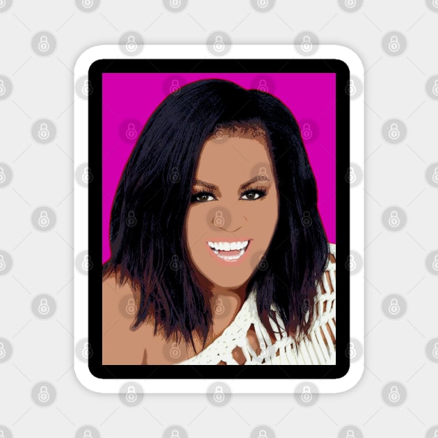 michelle obama Magnet by oryan80