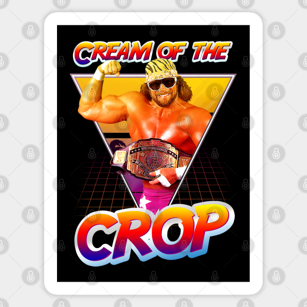 macho man cream of crop retro - Macho Man - Sticker