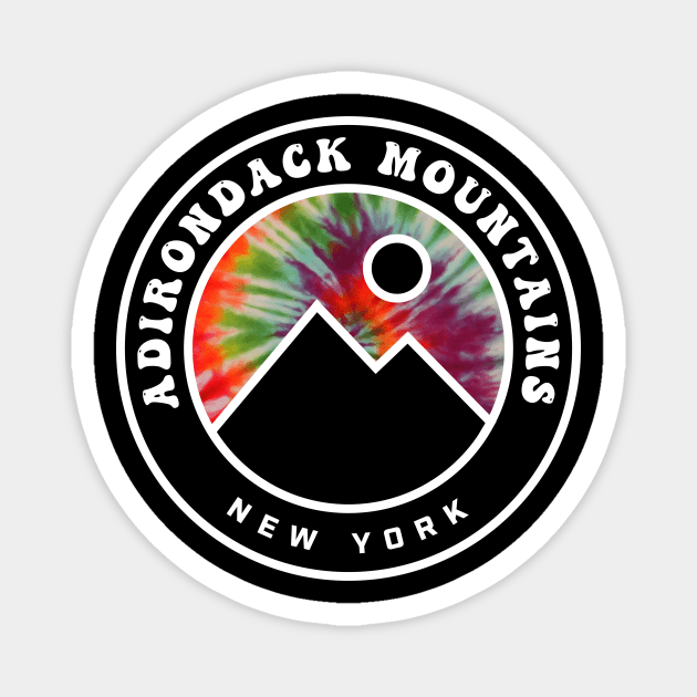 Adirondack Mountains New York Tie Dye Magnet by PodDesignShop