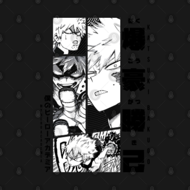 Disover Bakugo = MY HERO ACADEMIA = Manga Panel Design White Version - Bakugo - T-Shirt