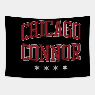 Connor Bedard Chicago Athletic Font Tapestry