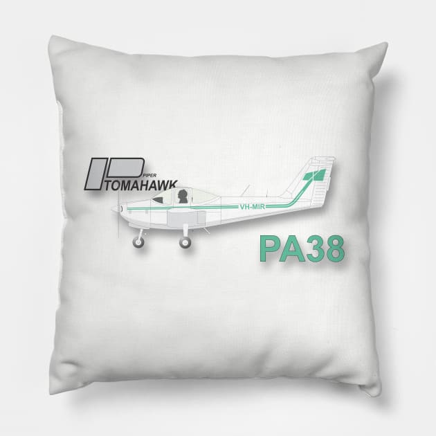 Piper PA-38 Tomahawk Pillow by GregThompson