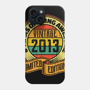 8 years of being awesome vintage 2013 Limited edition Phone Case