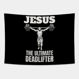 jesus the ultimate deadlifter Tapestry